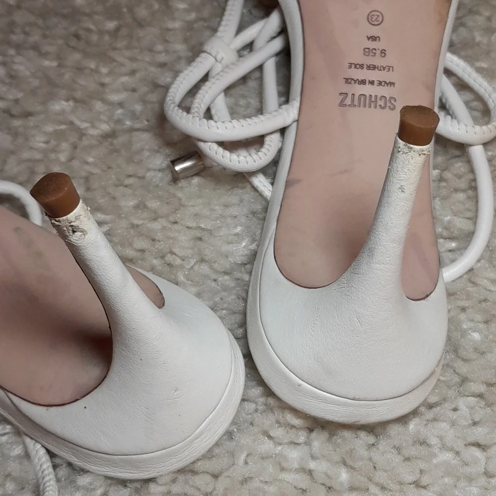 SCHUTZ WHITE belize Knotted Sandals Size 9.5 - Picture 12 of 16